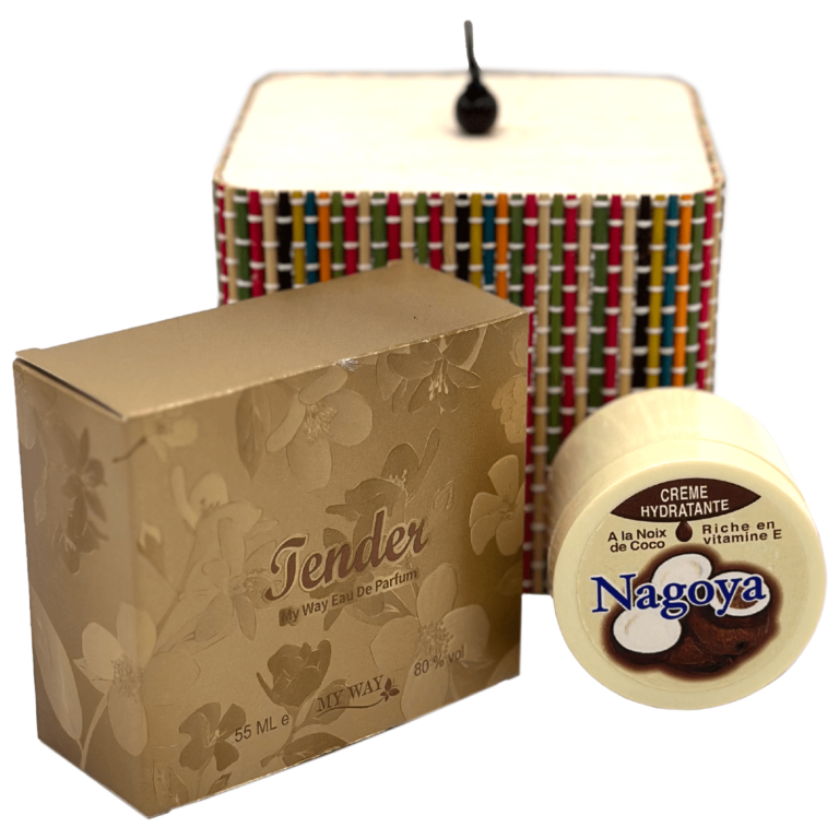 Set Cadou Cutie Bambus – Apă de Parfum pentru Femei My Way Tender și Cremă Hidratantă Nagoya cu Ulei de Nucă de Cocos