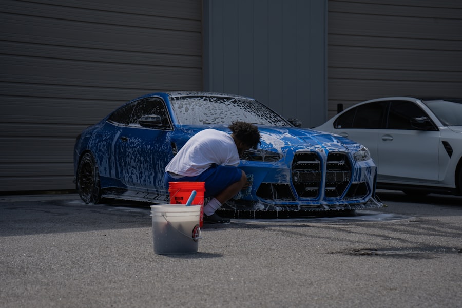 Photo car paint maintenance
